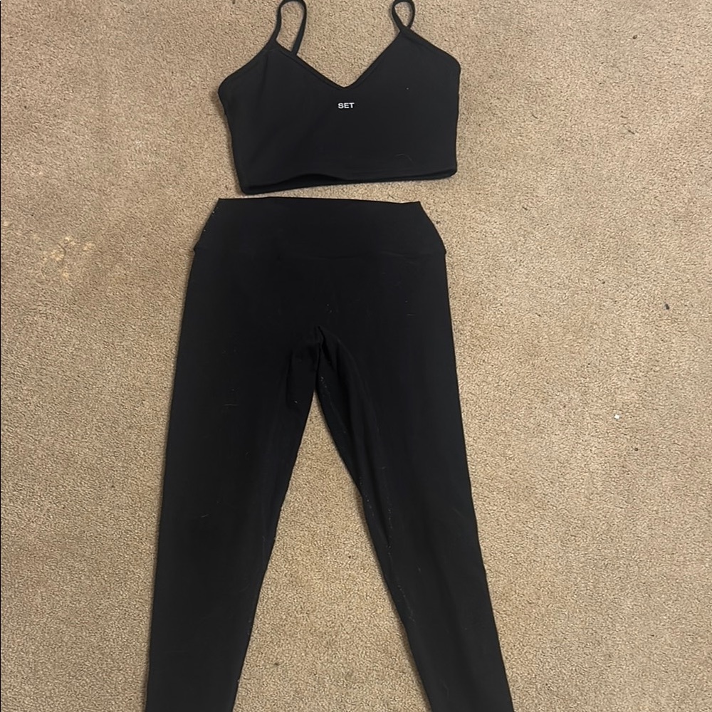 SET Active Black Leggings